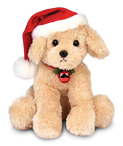Product Cover Bearington Santa's Lil' Buddy Musical Animated Holiday Stuffed Animal Toy Dog, 13 inches