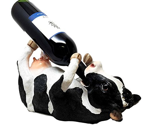 Product Cover Kitchen Decor Bovine Brew Holstein Cow Oil Wine Bottle Holder Figurine Statue