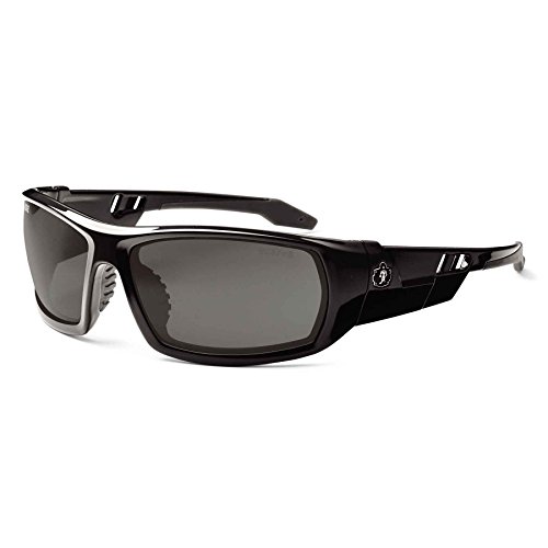 Product Cover Ergodyne Skullerz Odin Safety Sunglasses - Black Frame, Smoke Lens