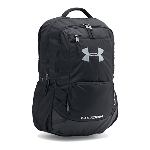 Product Cover Under Armour Storm Hustle II Backpack, Black (001)/Silver, One Size Fits All