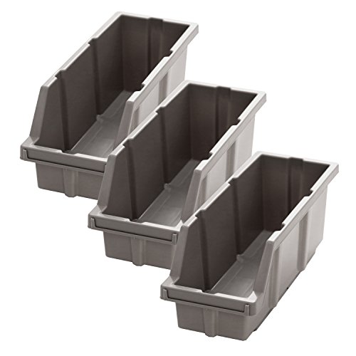 Product Cover Seville Classics WEBK403 Bins for Commercial Bin Rack System, 3-Pack