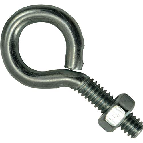 Product Cover Hard-to-Find Fastener 014973454319 Eye Bolt Zinc, 1/4-20 x 2-Inch, 15-Piece