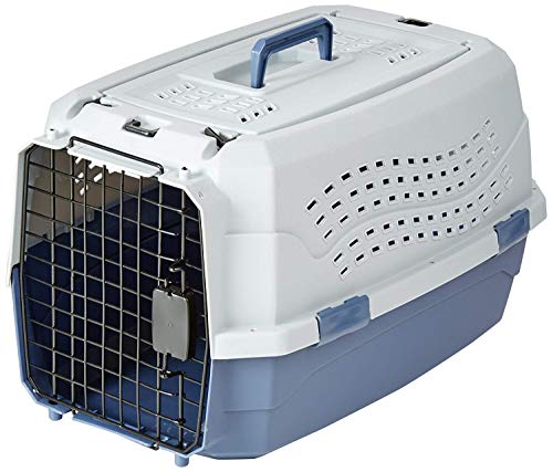 Product Cover AmazonBasics Top-Load Pet Travel Kennel Carrier Crate For Cats Or Dogs - 13 x 15 x 23 Inches