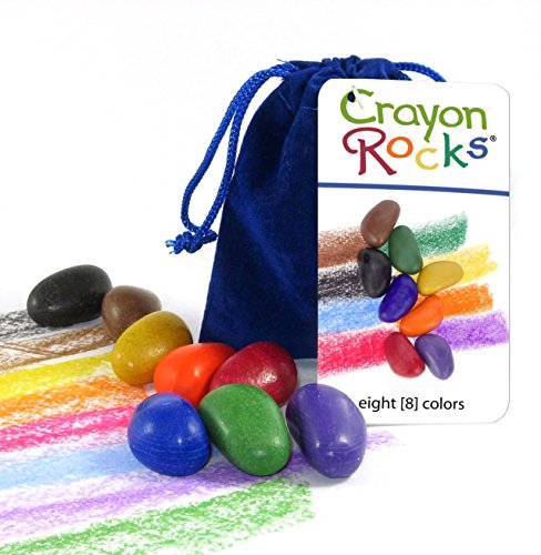 Product Cover Crayon Rocks 8 Colors in a Blue Velvet Bag