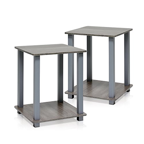 Product Cover Furinno Simplistic End Table, French Oak Grey/Grey