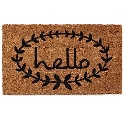Product Cover Home & More 121811729 Calico Hello Doormat