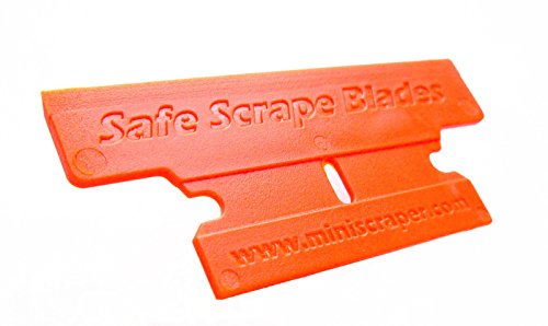 Product Cover MINISCRAPER Plastic Razor Blades, T Blade 50% Wider 20 Pack