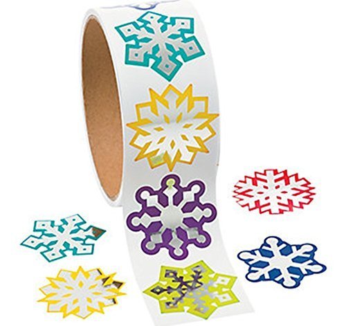 Product Cover Foil Snowflake Stickers - Scrapbook Crafts Christmas Snowflake Stickers (1)