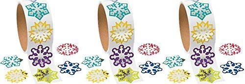 Product Cover Foil Snowflake Stickers - Scrapbook Crafts Christmas Snowflake Stickers (3)