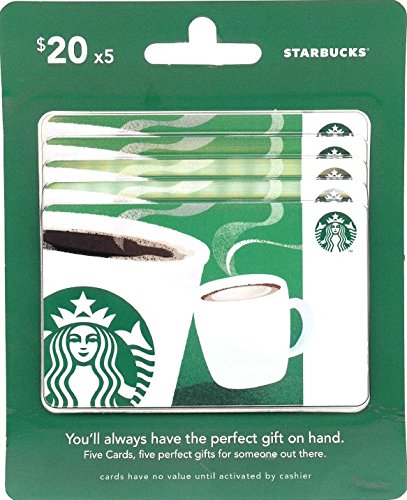 Product Cover Starbucks Gift Cards, Multipack of 5 - $20