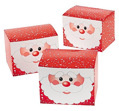 Product Cover 1 Dozen - Santa Gift Treat Boxes - Christmas Santa Claus Boxes for Presents and Candy