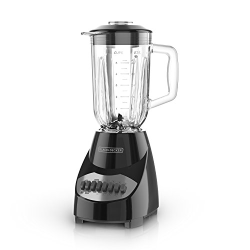 Product Cover BLACK+DECKER Countertop Blender with 5-Cup Glass Jar, 10-Speed Settings, Black, BL2010BG