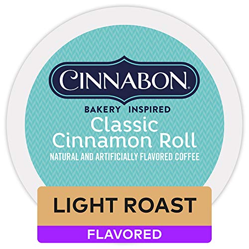 Product Cover Cinnabon Classic Cinnamon Roll Keurig Single-Serve K-Cup Pods, Light Roast Coffee, 12 Count (Pack of 1)