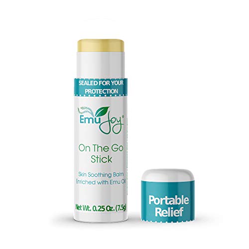 Product Cover Mosquito Bite Relief - Bug Bite Itch Relief for Kids Baby & Adults - Anti Itch Treatment for Insect Bites Bee Stings Bed Bug Bites - All Natural Emu Joy On The Go Stick