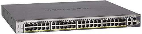 Product Cover NETGEAR 52-Port Gigabit/10G Stackable Smart Managed Pro PoE Switch (GS752TXP) - with 48 x PoE+ @ 390W, 2 x 10G Copper and 2 x 10G SFP+, Desktop/Rackmount, and ProSAFE Lifetime Protection