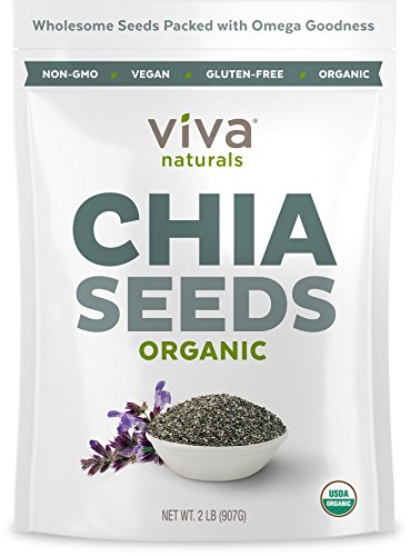 Product Cover Viva Naturals Organic Raw Chia Seeds (2 LB)
