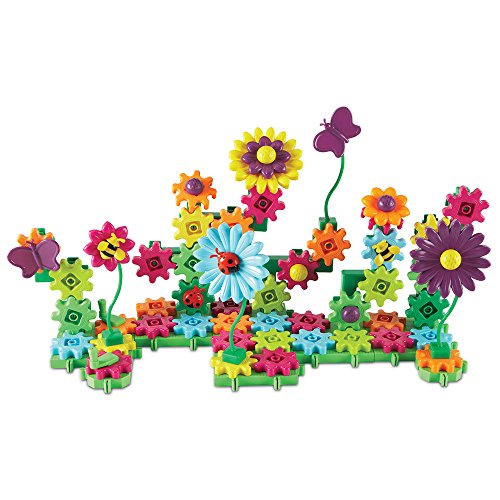 Product Cover Learning Resources Gears! Gears! Gears! Build & Bloom Building Set, STEM Learning Toy, 117 Pieces,  Ages 4+