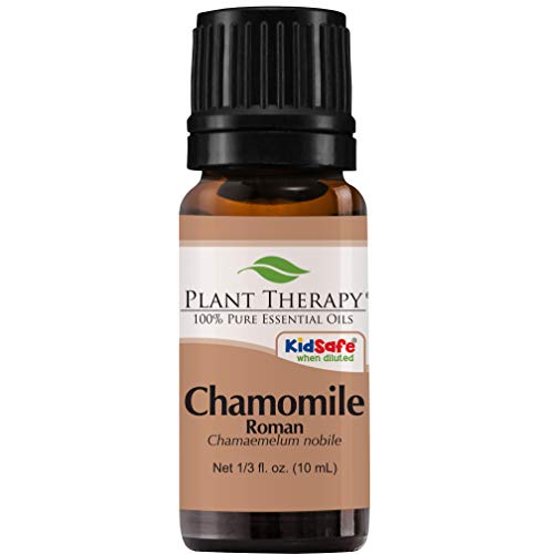 Product Cover Plant Therapy Chamomile Roman Essential Oil 100% Pure, Undiluted, Natural Aromatherapy, Therapeutic Grade 10 mL (1/3 oz)