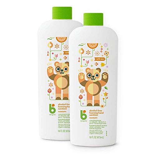 Product Cover Babyganics Alcohol-Free Foaming Hand Sanitizer Bottles, Mandarin, 16oz, 2 Pack, Packaging May Vary
