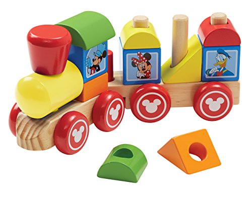Product Cover Melissa & Doug Disney Mickey Mouse and Friends Wooden Stacking Train (14 pcs)