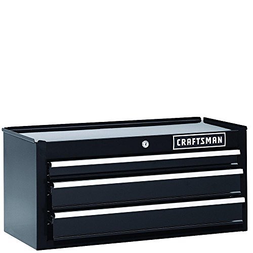 Product Cover Craftsman 26 Inch 3-drawer Heavy-duty Ball Bearing Middle Chest Black