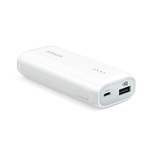 Product Cover Anker Astro E1 5200mAh Candy bar-Sized Ultra Compact Portable Charger (External Battery Power Bank) with High-Speed Charging PowerIQ Technology (White)