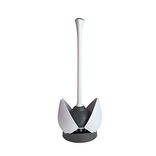 Product Cover Clorox Toilet Plunger, White/Gray