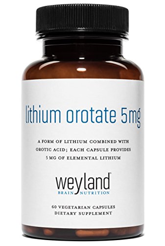 Product Cover Weyland: Lithium Orotate - 5mg of Elemental Lithium per Vegetarian Capsule