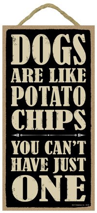 Product Cover SJT ENTERPRISES, INC. Dogs are Like Potato Chips You Can't Have just one 5