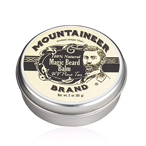 Product Cover Magic Beard Balm Leave-in Conditioner by Mountaineer Band | Natural Oils, Shea Butter, Beeswax Nourishing Ingredients | 2-oz WV Pine Tar Scent