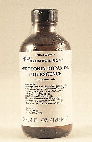 Product Cover Homeopathic Serotonin Dopamine Liquescence, Mood Support, Depression, 4 Oz.
