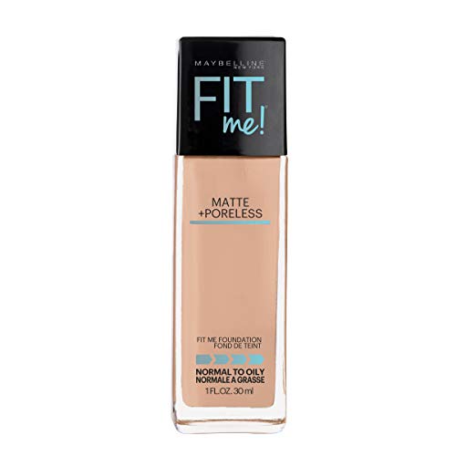 Product Cover Maybelline New York Makeup Fit Me Matte + Poreless Liquid Foundation Makeup, Rich Tan Shade, 1 fl oz