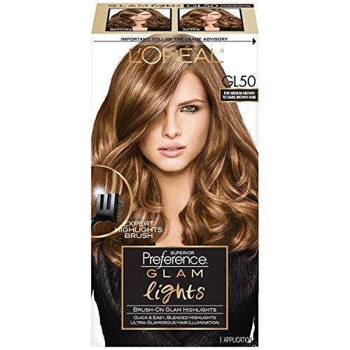 Product Cover L'Oreal Paris Superior Preference Brush On Glam Highlights, GL50 Medium Brown to Dark (Packaging May Vary)