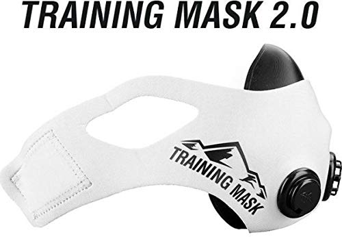 Product Cover TRAININGMASK Training Mask 2.0 [White] Elevation Training Mask, Fitness Mask, Workout Mask, Running Mask, Breathing Mask, Resistance Mask, Elevation Mask, Cardio Mask, Endurance Mask for Fitness