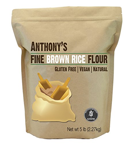 Product Cover Anthony's Brown Rice Flour, 5lbs, Batch Tested and Verified Gluten Free, Product of USA