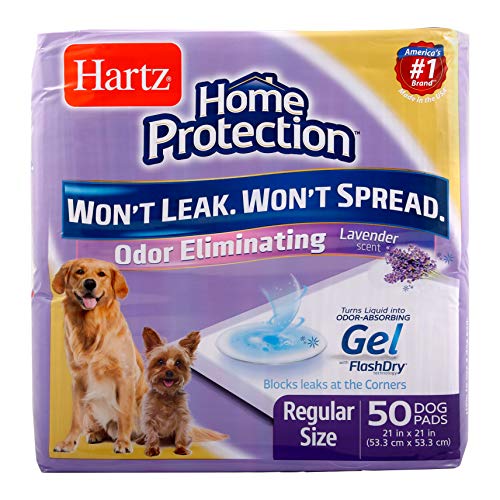 Product Cover Hartz Home Protection Lavender Scented Odor Eliminating Gel Dog Pads - 50 Count