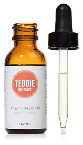 Product Cover Teddie Organics Pure Moroccan Argan Oil for Hair Face Skin - Virgin Organic Argan Oil Cold Pressed Unrefined 1oz