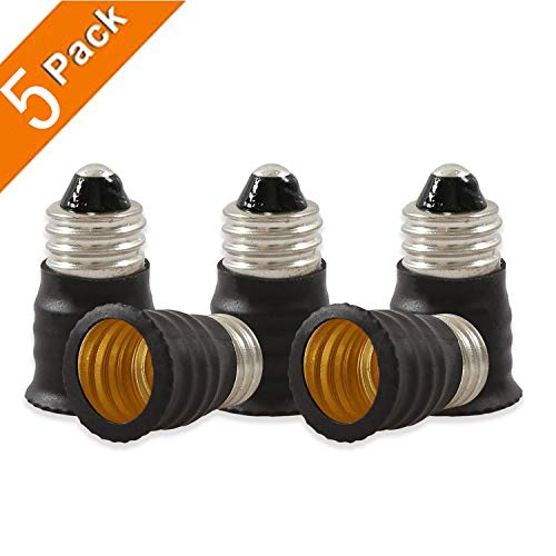Product Cover Electop E11 to E12 LED Bulb Base Adapter Converter Light Socket Lamp Holder(5 Pack)