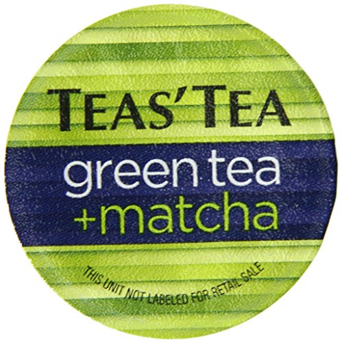 Product Cover Teas' Tea Green Tea Plus Matcha Single Serve Cups (Pack of 12)  Organic Zero Calories No Sugars No Artificial Sweeteners Antioxidant Rich High in Vitamin C
