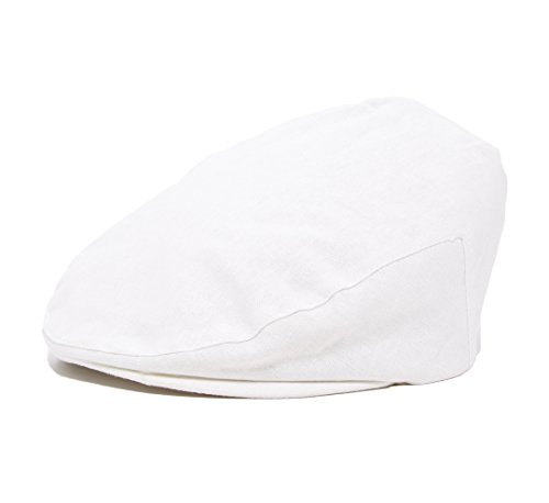 Product Cover Born to Love Newborn Toddler White Baptism Scally Cap Baby Christening Hat Jeff Driver Cap XXS 6 to 12m, 46cm