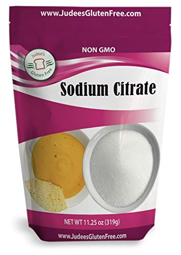 Product Cover Judee's Sodium Citrate (11.25 oz), Non GMO, Food Grade, (2 lb Size Also), Excellent for Creating Nacho & Queso Cheese Sauces, Spherification and Molecular Gastronomy Cooking