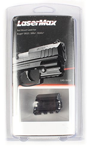 Product Cover Laser Max LMS-RMSR Rail Mounted Laser (Red) For Ruger SR Series of Handguns