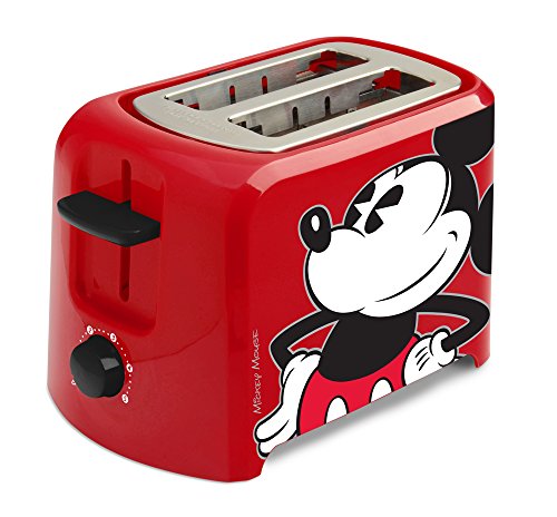 Product Cover Disney DCM-21 Mickey Mouse 2 Slice Toaster, Red/Black, 1