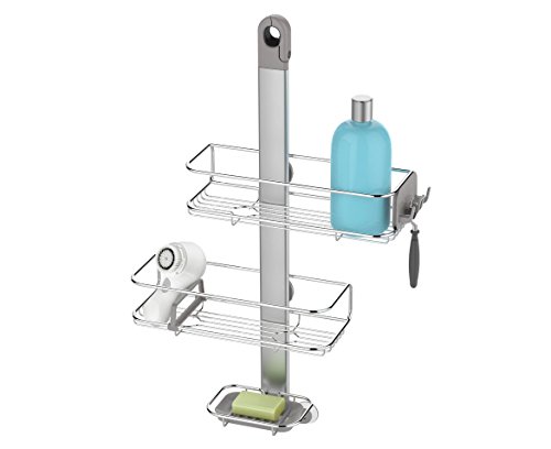 Product Cover simplehuman Adjustable Shower Caddy, Stainless Steel + Anodized Aluminum