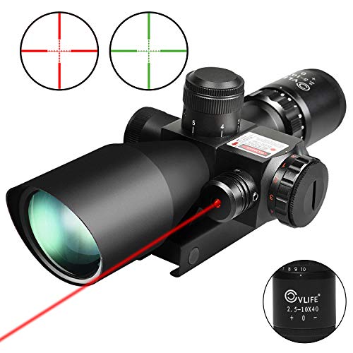 Product Cover CVLIFE 2.5-10x40e Red & Green Illuminated Scope with 20mm Mount
