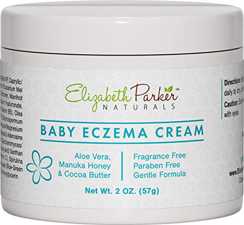 Product Cover Baby Eczema Cream for Face & Body - Organic and Moisturizing Eczema Lotion with Manuka Honey Aloe Vera and Shea Butter - Relieves Cradle Cap, Diaper Rash, Redness, Dry and Itchy Skin (2 oz)