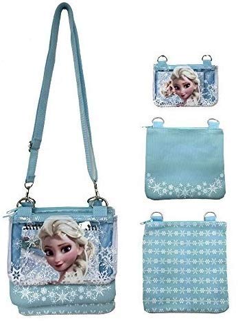 Product Cover Disney Frozen Elsa Blue Adjustable Strap Messenger Shoulder Cross Purse Bag
