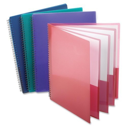 Product Cover Tops Oxford Poly 8-Pocket Folder - Letter Size - 9.1 x 10.6 x 0.4, Assorted colors, 3-Pack (5740404)
