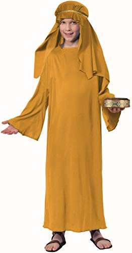 Product Cover Forum Novelties Biblical Times Shepherd Gold Costume Robe, Child Medium