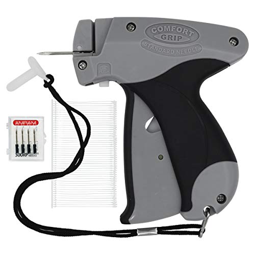 Product Cover Amram Comfort Grip Professional Standard Price Tag Tagging Gun Kit for Clothing Includes 1250 2 Inch Attachments and 5 Needles for Standard Applications Easy to Use